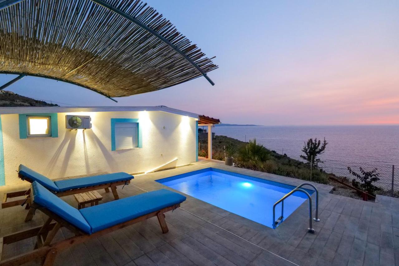 Twins Villa Sarande Bagian luar foto