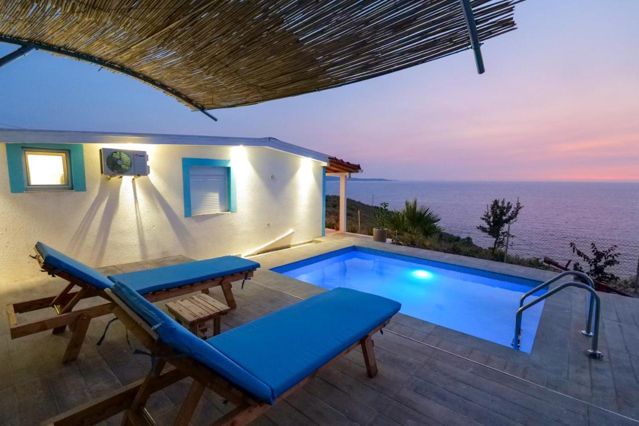 Twins Villa Sarande Bagian luar foto