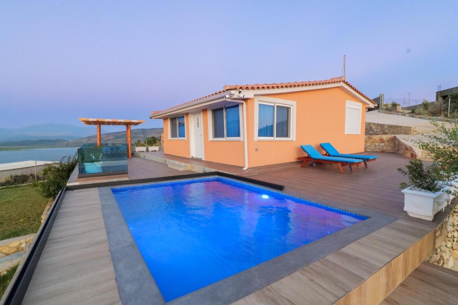 Twins Villa Sarande Bagian luar foto