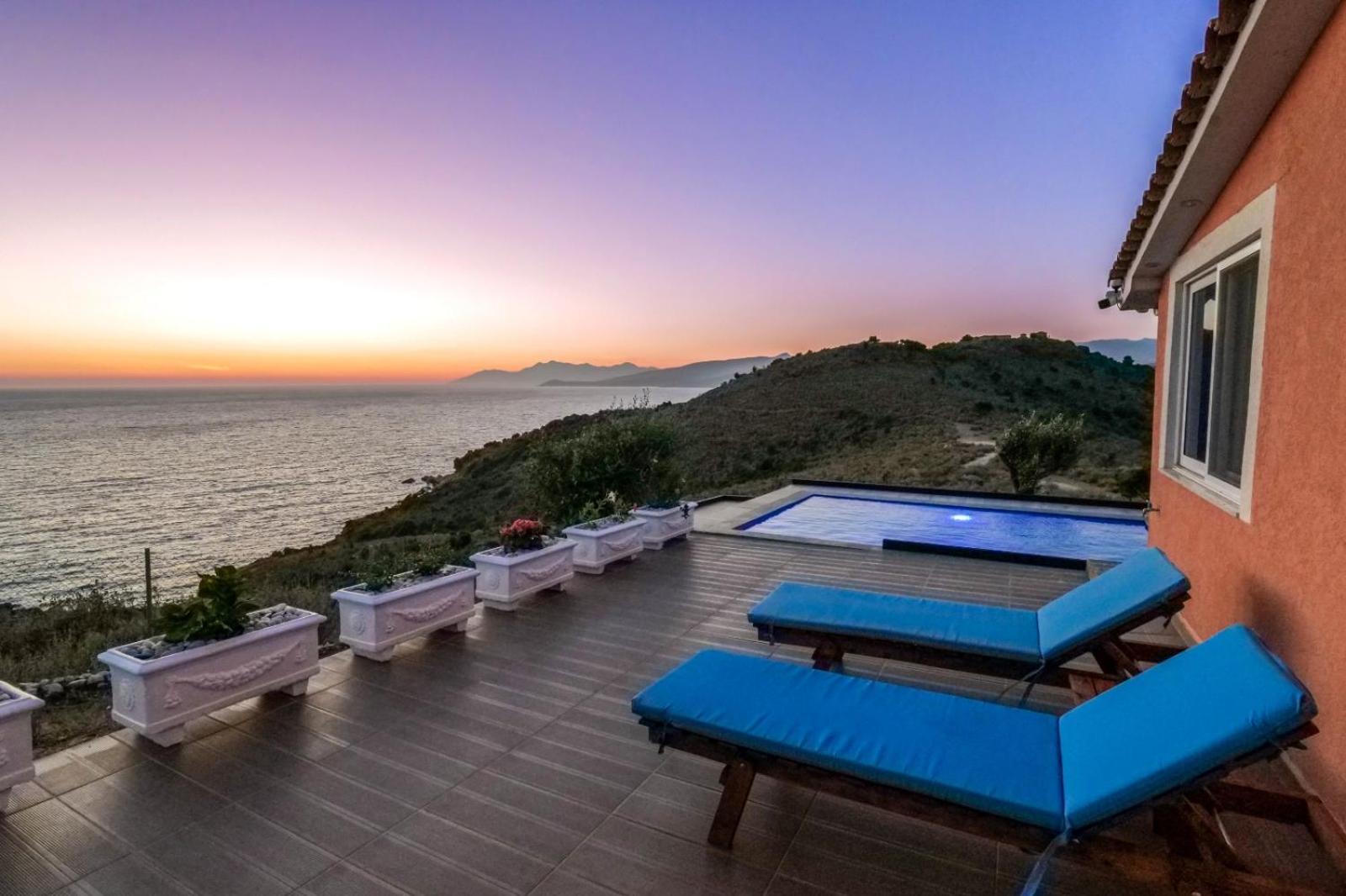 Twins Villa Sarande Bagian luar foto