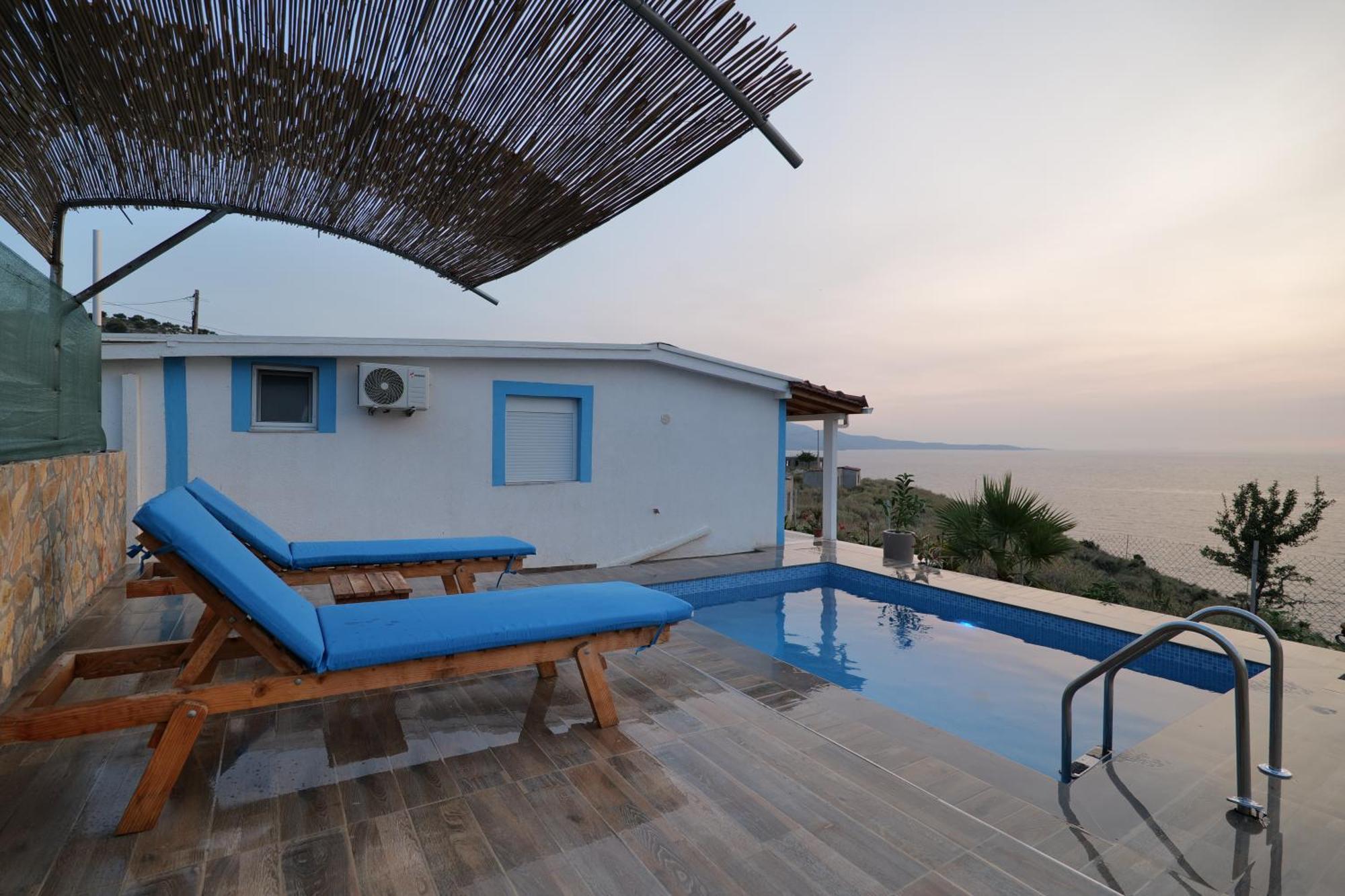 Twins Villa Sarande Bagian luar foto