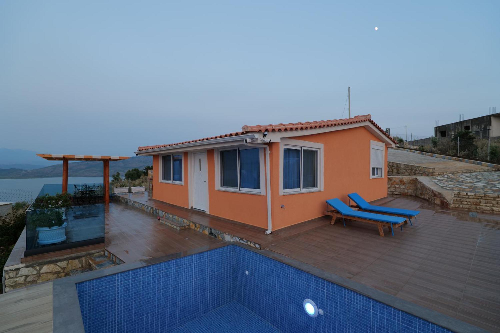 Twins Villa Sarande Bagian luar foto